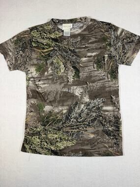 Rustic Ridge Realtree Max-1 Camo T-Shirt Men’s Medium Pocket Hunting Outdoor